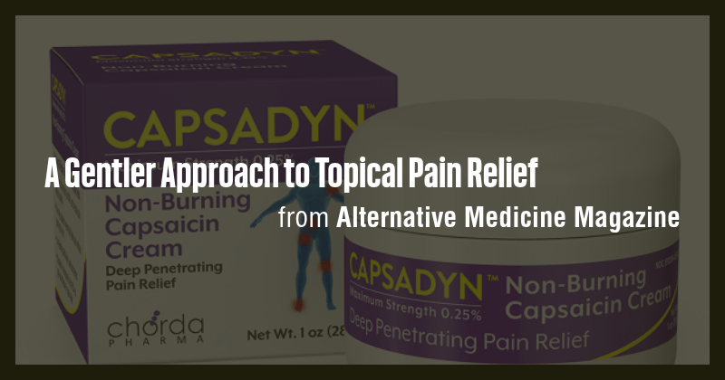 A Gentler Approach to Topical Pain Relief - Briefly