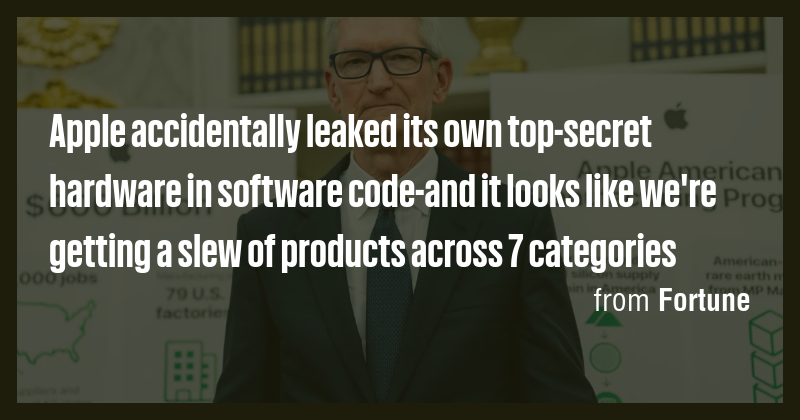 Apple accidentally leaked its own top-secret hardware in software code ...
