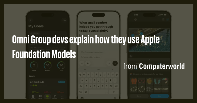 Omni Group devs explain how they use Apple Foundation Models - Briefly