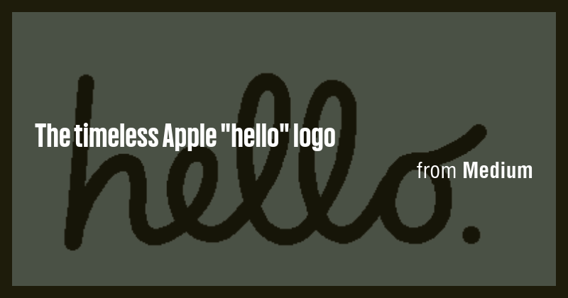 The timeless Apple 