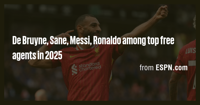 De Bruyne, Sane, Messi, Ronaldo among top free agents in 2025 - Briefly