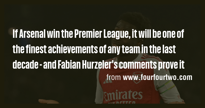 If Arsenal win the Premier League, it will be one of the finest ...