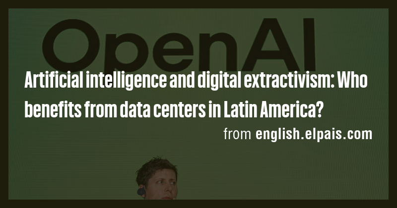 Artificial intelligence and digital extractivism: Who benefits from ...
