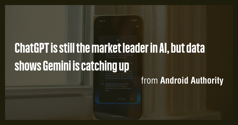 ChatGPT is still the market leader in AI, but data shows Gemini is ...