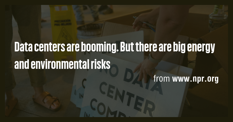 Data centers are booming. But there are big energy and environmental ...