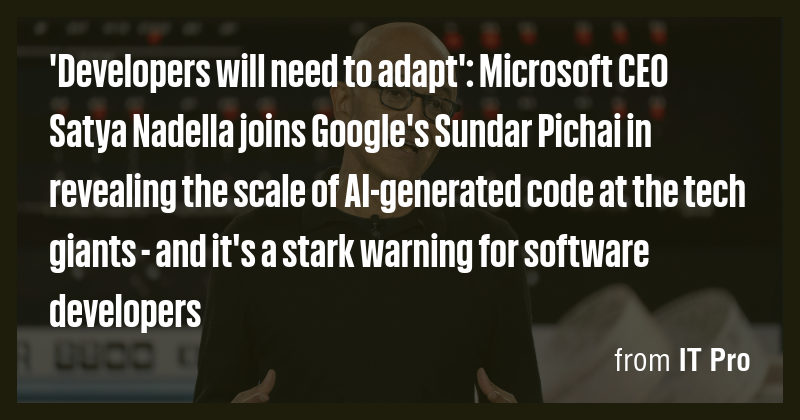 'Developers will need to adapt': Microsoft CEO Satya Nadella joins ...