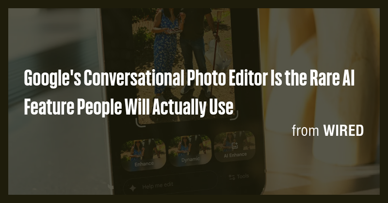 Google's Conversational Photo Editor Is the Rare AI Feature People Will ...