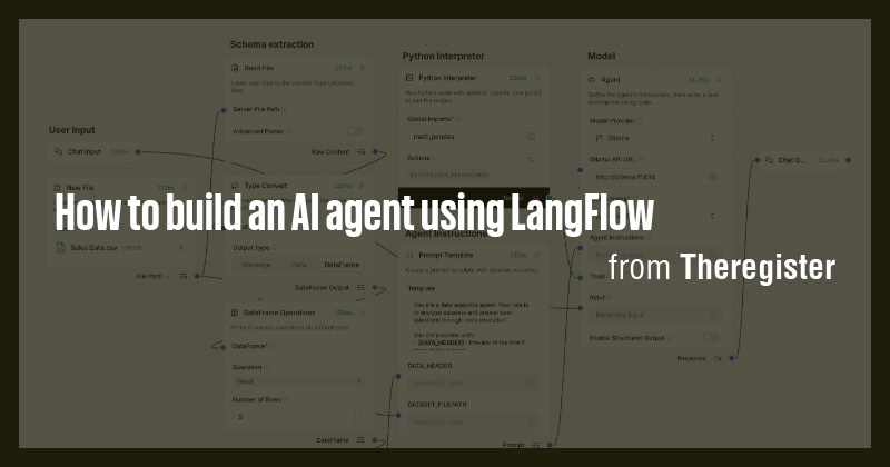 How to build an AI agent using LangFlow - Briefly