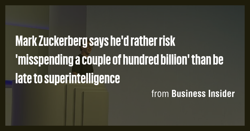 Mark Zuckerberg says he'd rather risk 'misspending a couple of hundred ...