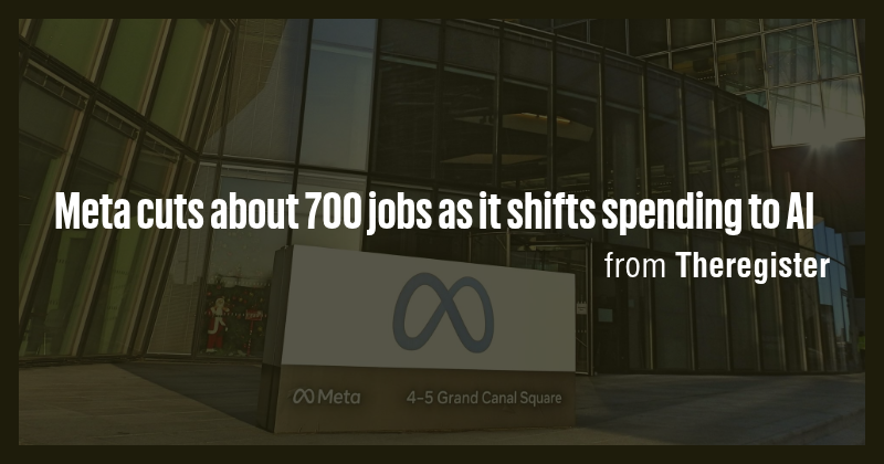 Meta cuts about 700 jobs as it shifts spending to AI - Briefly