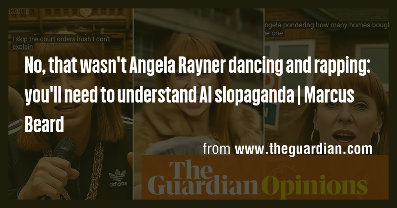 No, that wasn't Angela Rayner dancing and rapping: you'll need to ...