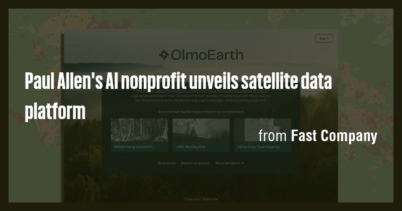 Paul Allen's AI nonprofit unveils satellite data platform - Briefly
