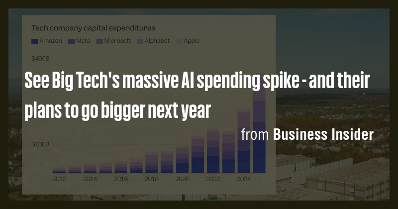 See Big Tech's massive AI spending spike - and their plans to go bigger ...