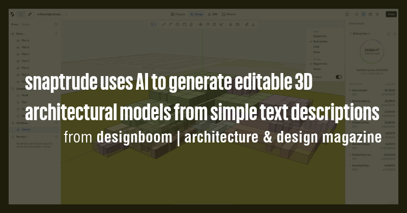 snaptrude uses AI to generate editable 3D architectural models from ...