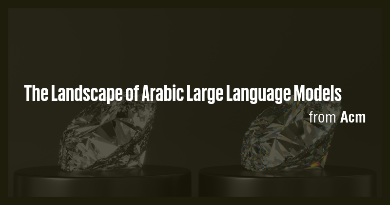 The Landscape of Arabic Large Language Models - Briefly