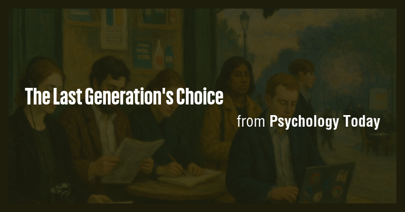 The Last Generation's Choice - Briefly