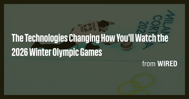 The Changing How You Ll Watch The 2026 Winter Olympic Picture
