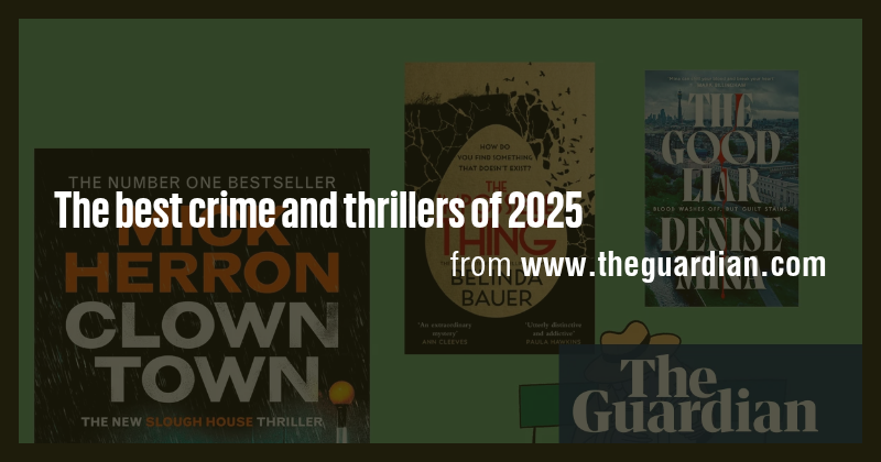 The best crime and thrillers of 2025 - Briefly