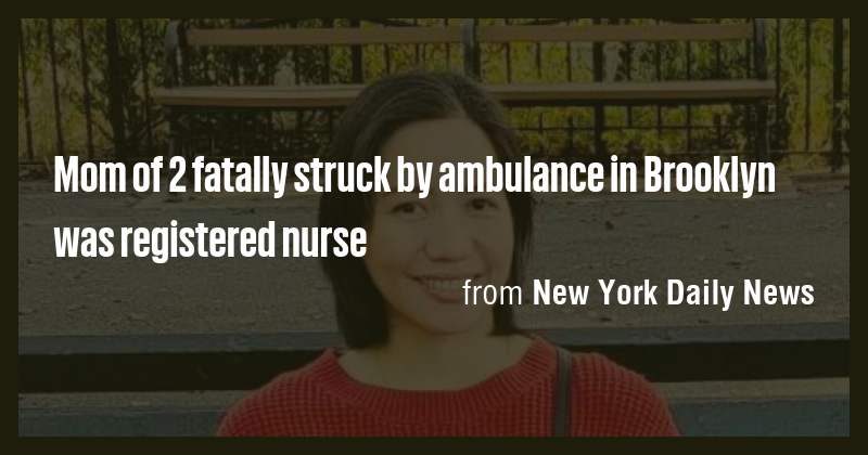 Mom of 2 fatally struck by ambulance in Brooklyn was registered nurse ...