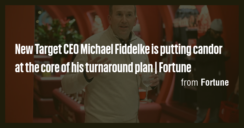 New Target CEO Michael Fiddelke is putting candor at the core of his ...