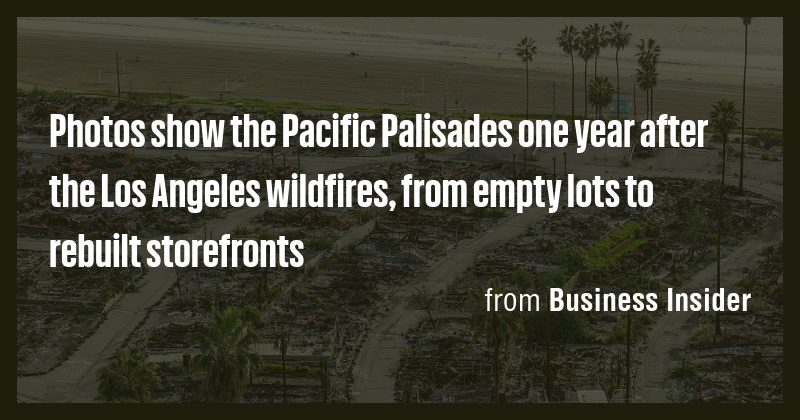 Photos show the Pacific Palisades one year after the Los Angeles ...