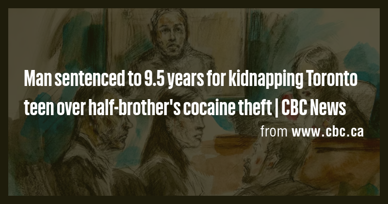 Man sentenced to 9.5 years for kidnapping Toronto teen over half ...