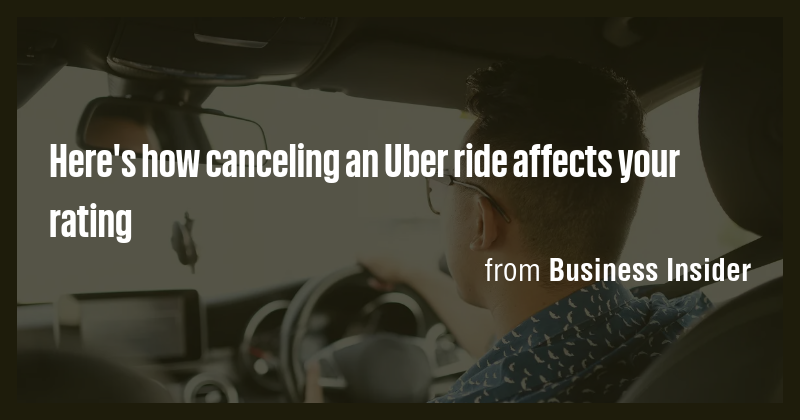 Here's how canceling an Uber ride affects your rating - Briefly