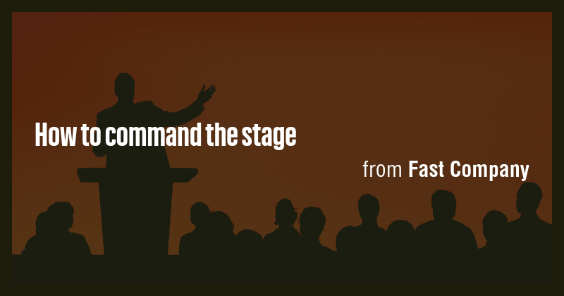 How to command the stage - Briefly