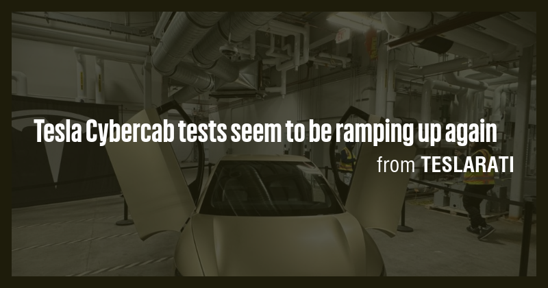 Tesla Cybercab tests seem to be ramping up again - Briefly