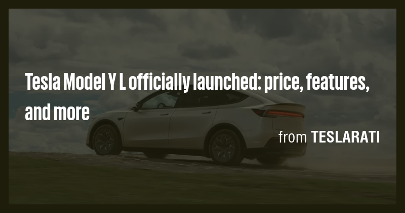 Tesla Model Y L officially launched: price, features, and more - Briefly