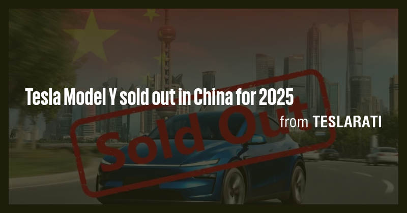 Tesla Model Y sold out in China for 2025 - Briefly