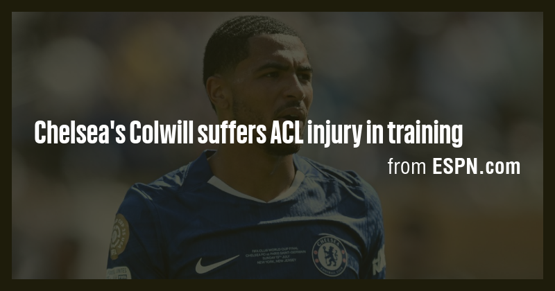 Chelsea's Colwill suffers ACL injury in training - Briefly