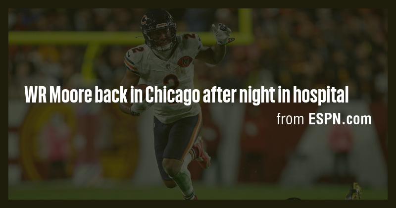 WR Moore back in Chicago after night in hospital - Briefly