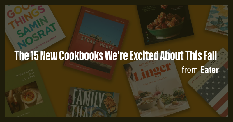 The 15 New Cookbooks We're Excited About This Fall - Briefly