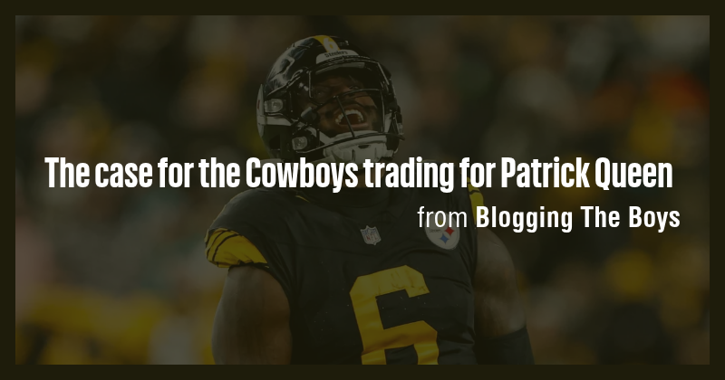 The case for the Cowboys trading for Patrick Queen - Briefly