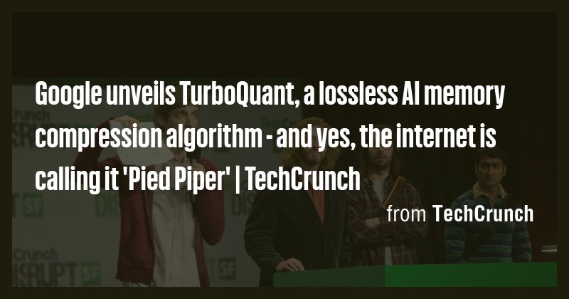 Google unveils TurboQuant, a lossless AI memory compression algorithm ...