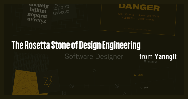 The Rosetta Stone of Design Engineering - Briefly