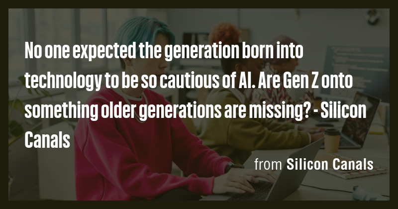 No one expected the generation born into technology to be so cautious ...