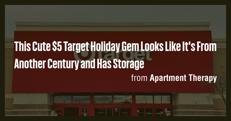 This Cute $5 Target Holiday Gem Looks Like It's From Another Century ...