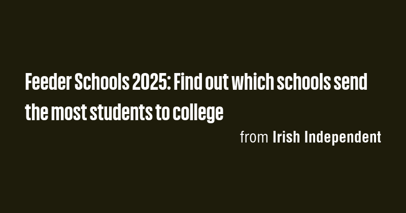 Feeder Schools 2025: Find out which schools send the most students to ...