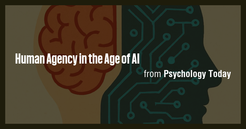 Human Agency in the Age of AI - Briefly