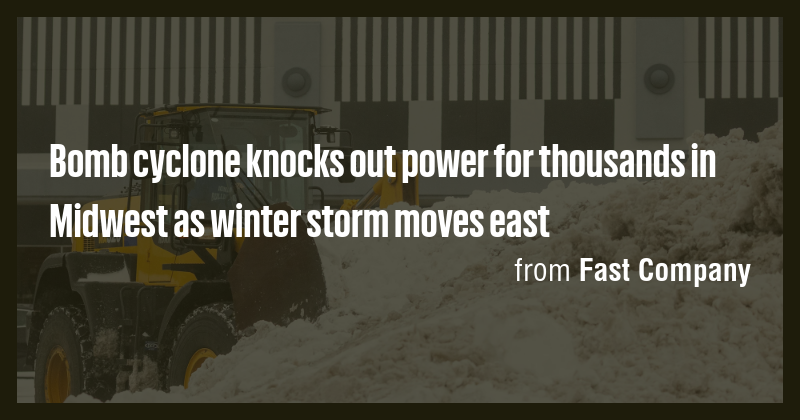 Bomb cyclone knocks out power for thousands in Midwest as winter storm ...