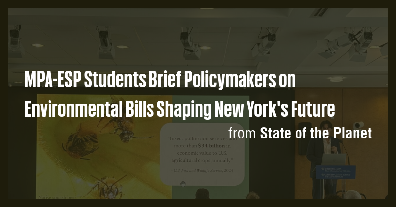 MPA-ESP Students Brief Policymakers on Environmental Bills Shaping New ...