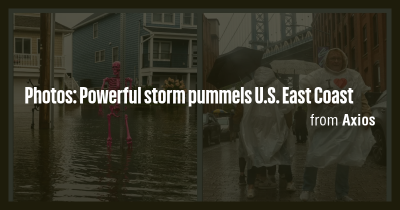 Photos: Powerful storm pummels U.S. East Coast - Briefly