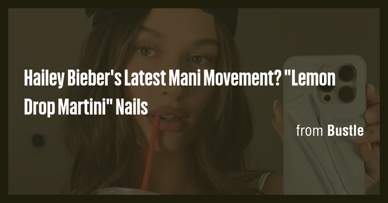 Hailey Bieber's Latest Mani Movement? 