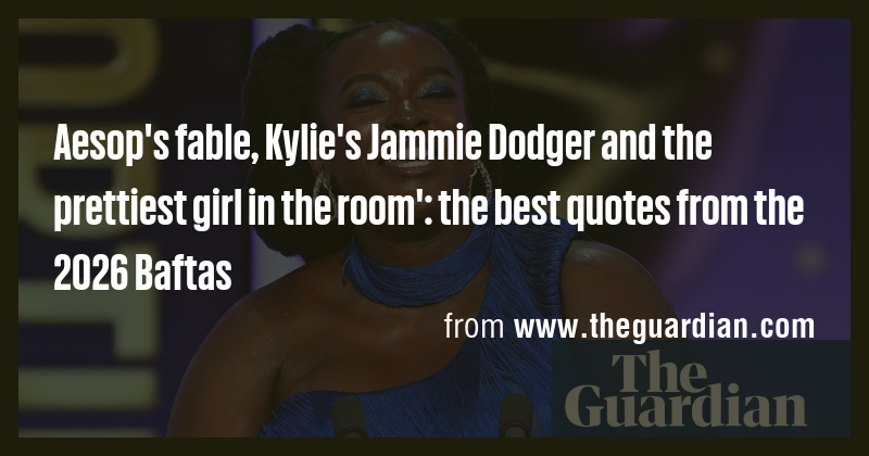 Aesop's fable, Kylie's Jammie Dodger and the prettiest girl in the room ...