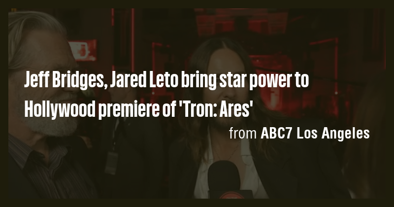 Jeff Bridges, Jared Leto bring star power to Hollywood premiere of ...