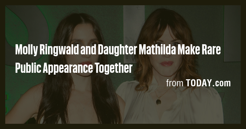 Molly Ringwald and Daughter Mathilda Make Rare Public Appearance ...