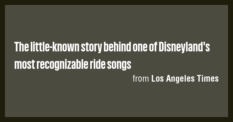 The little-known story behind one of Disneyland's most recognizable ...