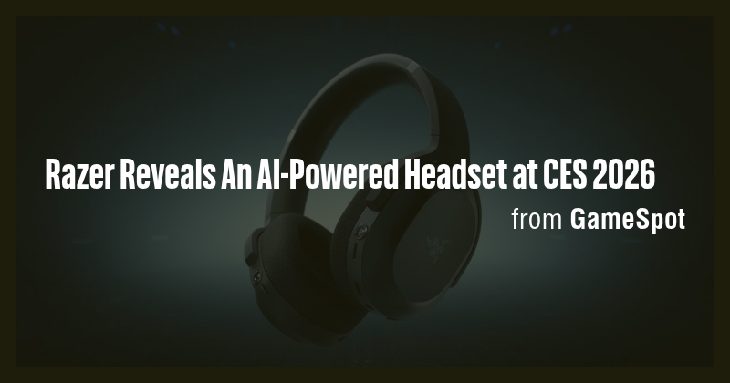 Razer Reveals An AI-Powered Headset at CES 2026 - Briefly